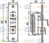 HELLA 9ML 351 332-051 Resistor, interior blower